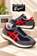 Onitsuka Tiger Navy Blue & Red Sneakers for Men